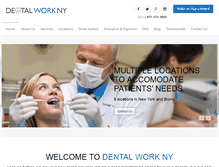 Tablet Screenshot of dentalworkny.com